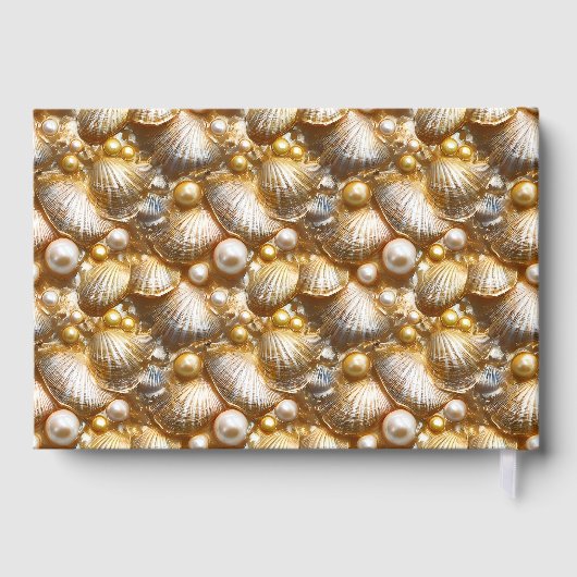 Mariage Foil | coque plage motif or nautique (Verso)