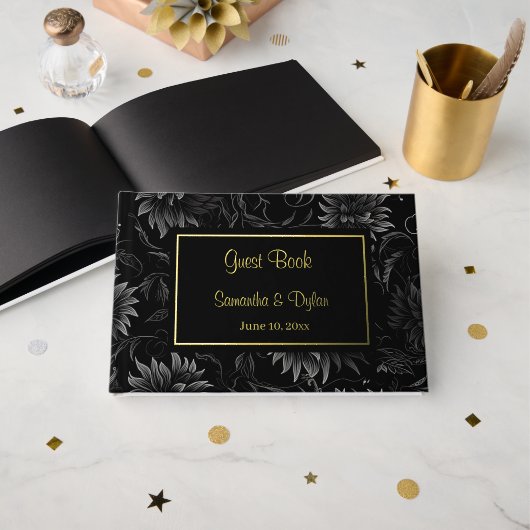 Mariage Foil Guest Book (Recto ouvert)