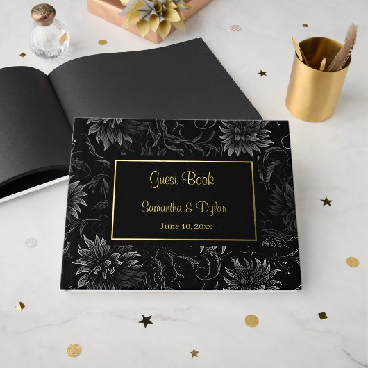 Mariage Foil Guest Book (Recto ouvert)
