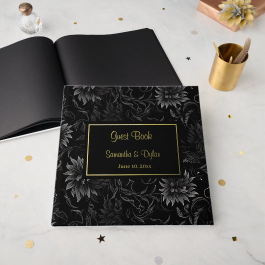 Mariage Foil Guest Book (Recto ouvert)