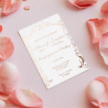 Mariage Foil Invitation de cadre de foil juif<br><div class="desc">Invitation de mariage Foil  Swirl Chuppah cadre juif.</div>