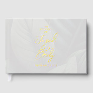Mariage Foil Tropical Chic Livre d'invité