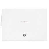 Mariage foncé violet et rouge floral Merci (Dos Horizontal)