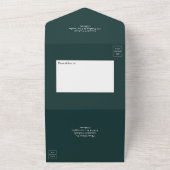Mariage forestier tout en une invitation (Dehors)