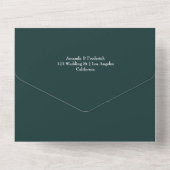 Mariage forestier tout en une invitation (Verso)