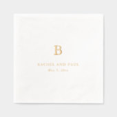 Mariage Formel Monogramme Classique Intemporel (Recto)