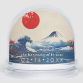 Mariage garde l'harmonie japonaise avec Fuji (Avant)