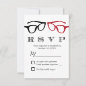 Mariage gay deux lunettes minimaliste RSVP (Devant)