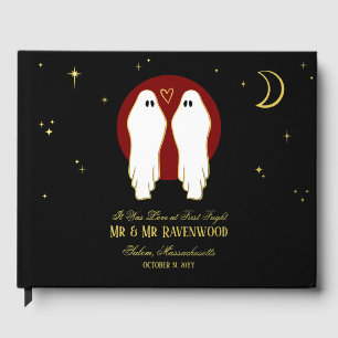 Mariage gay d'Halloween rouge pour l'union des âme