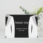 Mariage Gay Noir Merci Cartes (Debout devant)