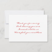 Mariage gay pride Merci Cartes (Dos)