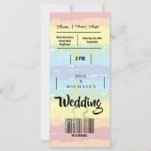 Mariage Gay pride Rainbow Festival Invitation (Dos)