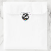 Mariage gay Rainbow Heart Love Doves Sticker de co (Sac)