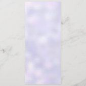 Mariage géométrique en or violet Menu ou Carte Pro (Dos)