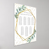 Mariage géométrique Eucalyptus Graphique de siège (Poser)