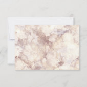 Mariage géométrique rsvp | marbre faux or (Dos)