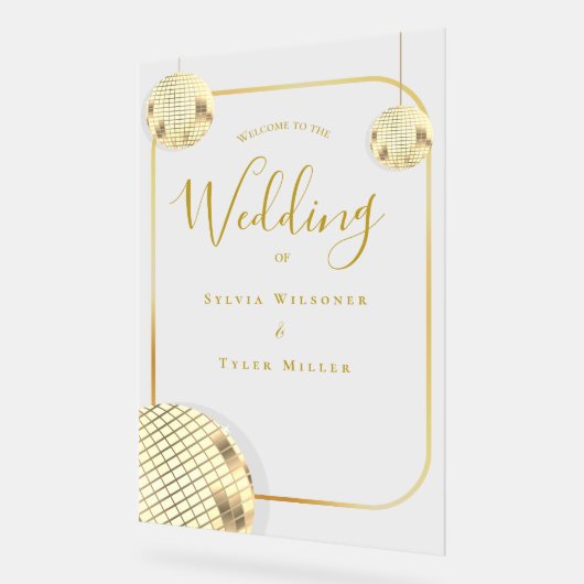 Mariage Gold Disco Ball (Angle)