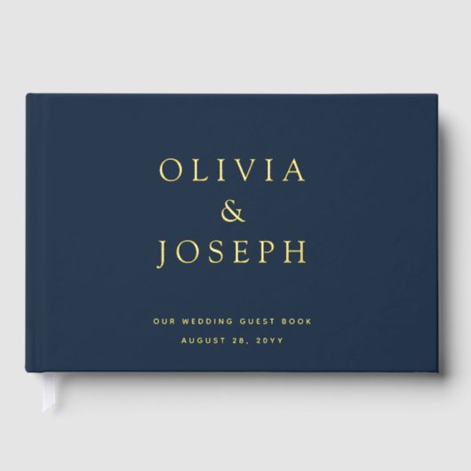 Mariage Gold Foil Custom Navy (Recto)