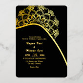 Mariage Gold Foil Luxury Invitation Card Design (Recto)