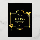 Mariage Gold Luxury Gold Foil Invitation Card (Verso)