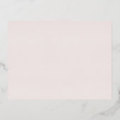 Mariage Gold Rose Blush Détails Carte de boîtier (Verso)