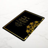 Mariage Golden Luxury Invitation Card Gold Foil (Rotation)