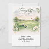MARIAGE GOLF Invitation à la Par-Tee Fête de Golf (Devant)