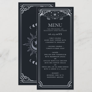 Mariage gothique de la carte Tarot élégant en arge