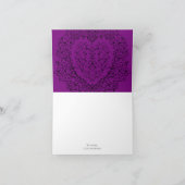 Mariage gothique du coeur pourpre et noir Merci (Intérieur)