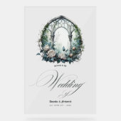 Mariage gothique enchanté avec fenêtres du château (Recto)