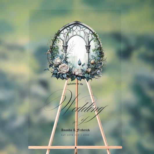 Mariage gothique enchanté avec fenêtres du château (Neutre)