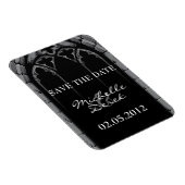 Mariage gothique Enregistrer la date Magnet (Côté Droit)