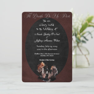 Mariage gothique Faire-part de mariage foncé