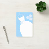 Mariage Gown Bleu note verticale post-it (Bureau)