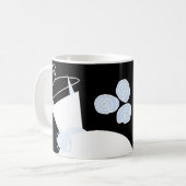 Mariage Gown Blue 'Bride' mug noir (Devant gauche)
