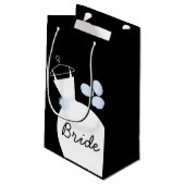 Mariage Gown Blue Bride sac cadeau noir (Dos Angle)