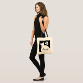 Mariage Gown Blue 'Bride' sac fourre-tout noir (Devant (modèle))