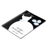 Mariage Gown Blue "Fête des mariées" carnet noir (Côté gauche)