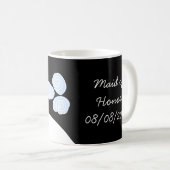 Mariage Gown Blue 'Maid of Honor' mug noir (Devant droit)