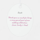 Mariage Gown Bridesmaid Mariage Ornement de Noël (Verso)