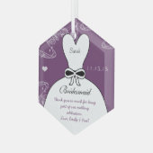 Mariage Gown Bridesmaid Mariage Ornement de Noël (Avant gauche)