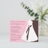 Mariage Gown Invitation Fête des mariées (Debout devant)