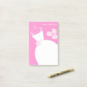 Mariage Gown Pink texte post-it note (Sur un bureau)