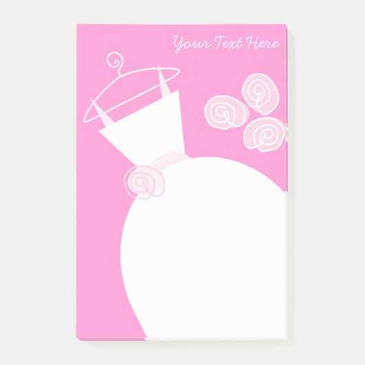 Mariage Gown Pink texte post-it note (Devant)