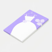 Mariage Gown Purple note verticale post-it (Incliné)