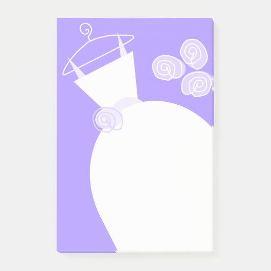 Mariage Gown Purple note verticale post-it (Devant)