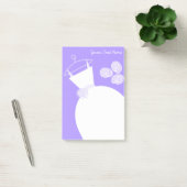 Mariage Gown Purple texte post-it note (Bureau)