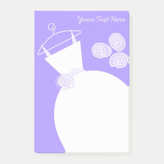Mariage Gown Purple texte post-it note (Devant)
