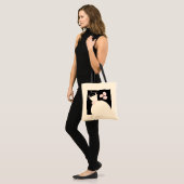 Mariage Gown sac fourre-tout rose noir (Devant (modèle))