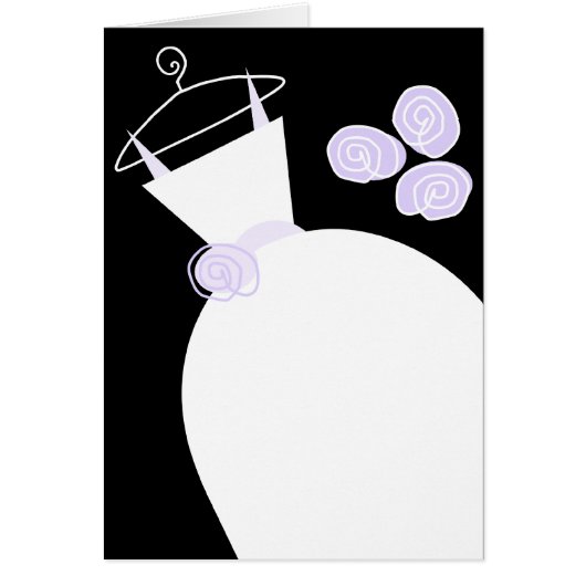 Mariage Gown violet noir vertical (Devant)